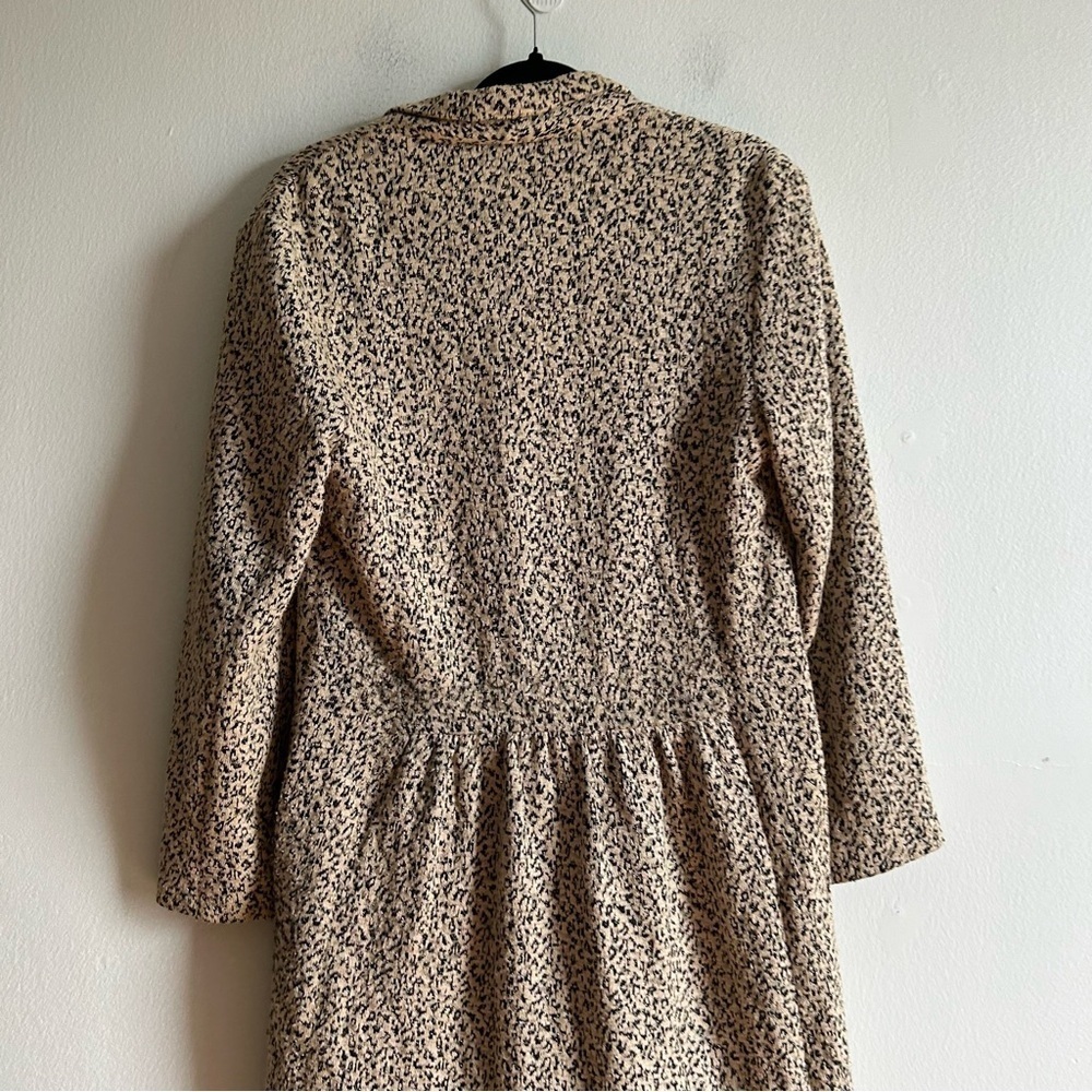Anthropologie Cartonnier Sz XS Leopard Metallic Relaxed Coat - Picture 7 of 13